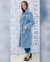 Cappotto teddy con due bottoni