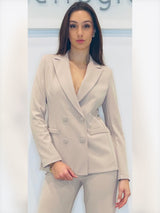 Giacca doppio petto in crepe