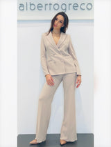 Giacca doppio petto in crepe