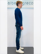 Maglia uomo melange in misto lana