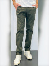 Pantaloni uomo in cotone operato