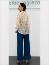 Camicia in fantasia floreale