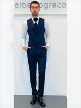 Completo cerimonia con giacca in tessuto damascato