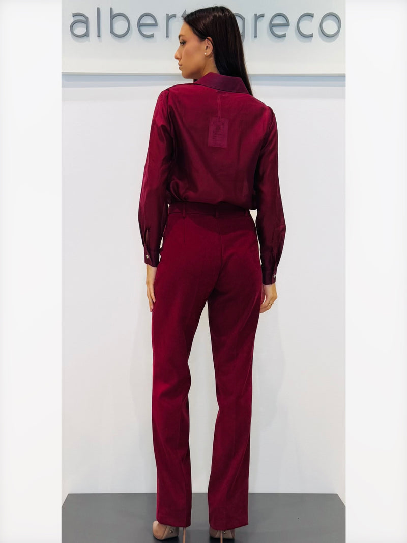Pantaloni a palazzo in fustagno