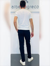 Pantaloni uomo in cotone operato