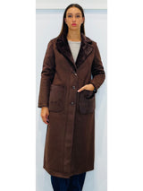 Cappotto in eco montone double face