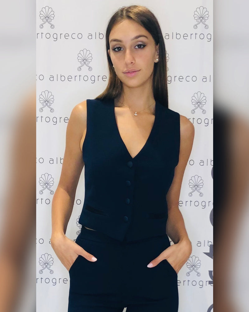 Gile con dettagli in raso