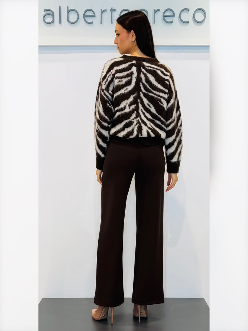 Maglia animalier Jacquard