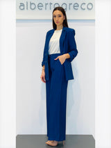 Giacca boyfriend in tessuto goffrato