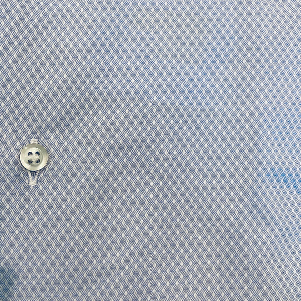 Camicia uomo in tessuto operato azzurro