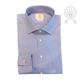 Camicia uomo in tessuto micro pied de puole