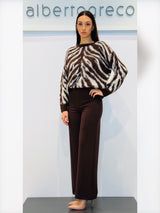 Maglia animalier Jacquard