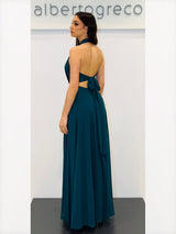 Abito con scollo all'americana