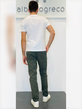 Pantaloni uomo in cotone operato