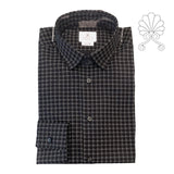 Camicia uomo stampa geometrica a quadri