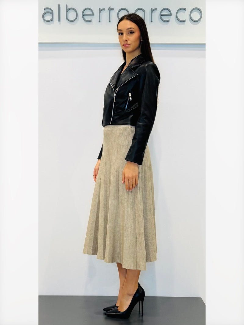 Chiodo corto in ecopelle