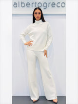 Coordinato maglia over e pantaloni