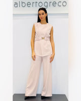 Pantaloni a palazzo in cady