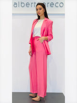 Giacca boyfriend in tessuto goffrato