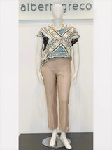 Blusa in viscosa fantasia foulard