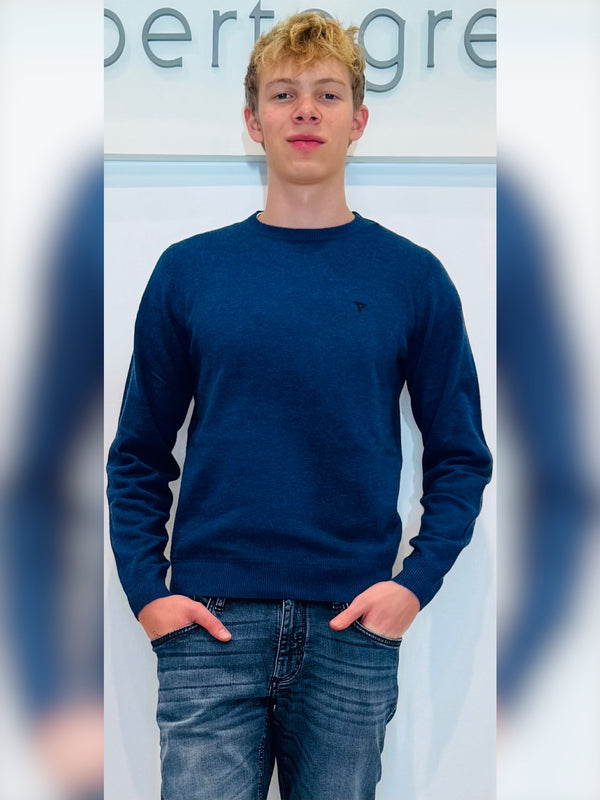 Maglia uomo melange in misto lana