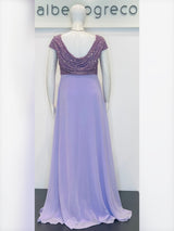 Abito con corpetto in paillettes
