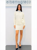 Coordinato maglia over e gonna