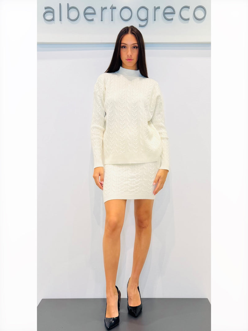 Coordinato maglia over e gonna