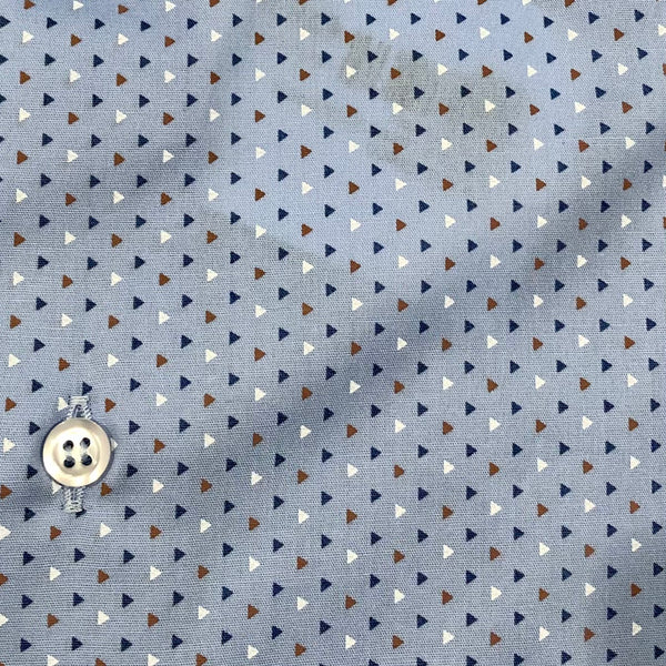 Camicia uomo in fantasia microgeometrica