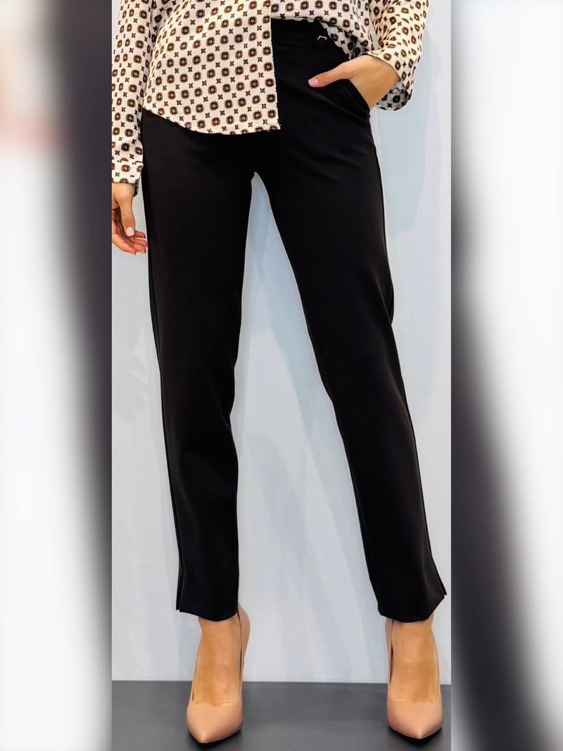 Pantaloni in tessuto jersey con tasca alla francese