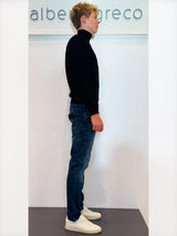 Maglia uomo lupetto a costine