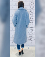 Cappotto teddy con due bottoni