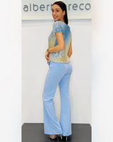 Blusa in paillettes sfumata