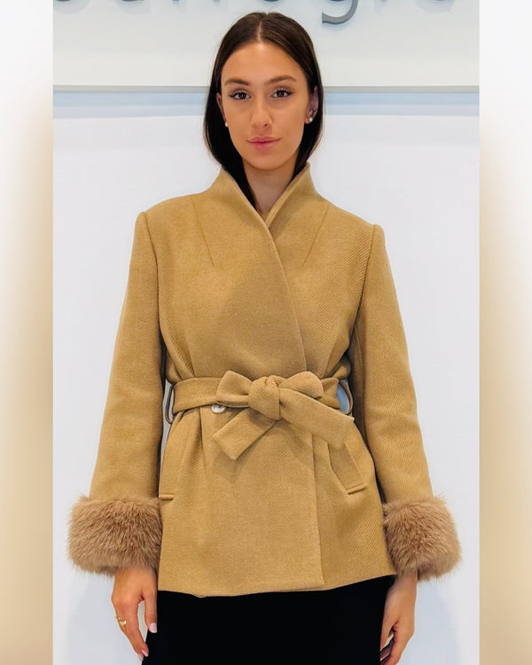 Cappotto corto doppio petto
