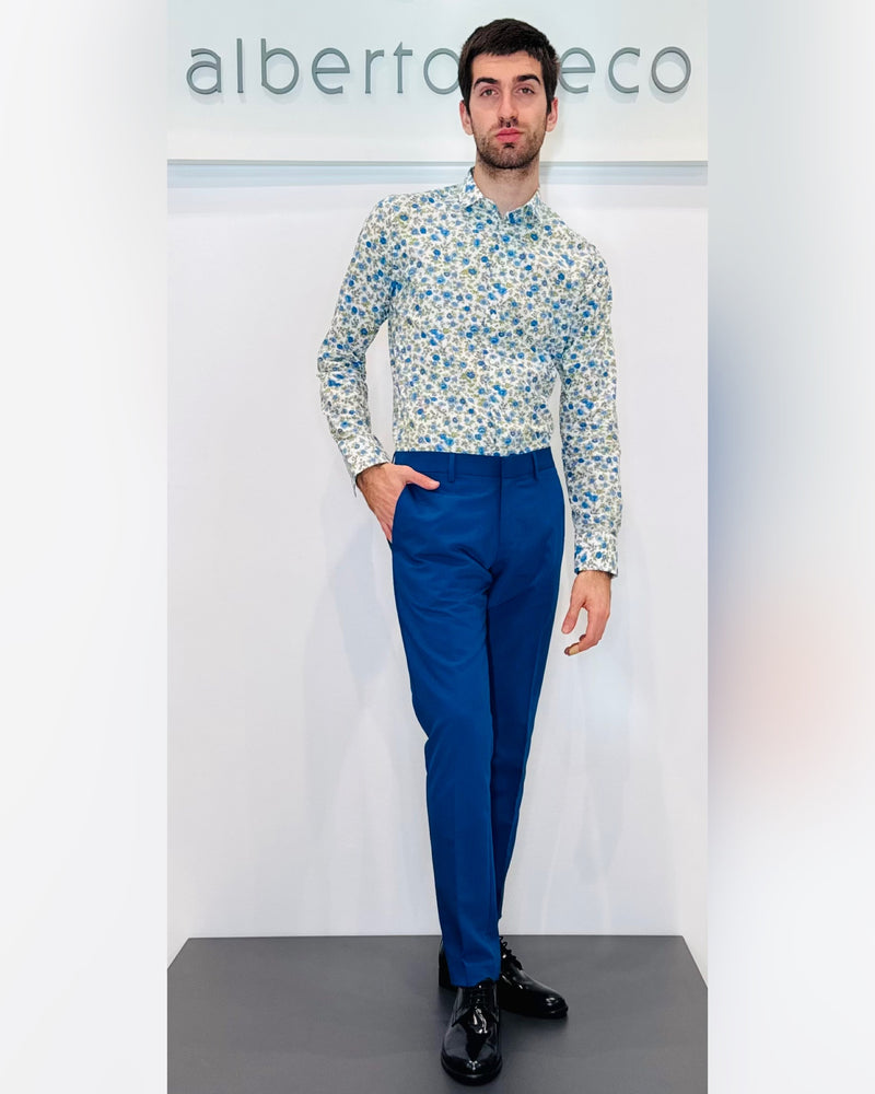 Camicia uomo fantasia floreale