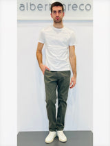 Pantaloni uomo in cotone operato