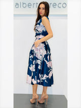 Gonna svasata midi in raso fantasia