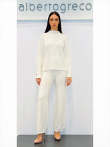 Coordinato maglia ampia e pantaloni