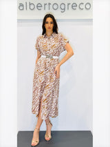 Abito chemisier fantasia animalier