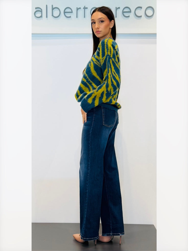 Maglia animalier Jacquard