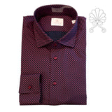 Camicia uomo fantasia cachemire minimal