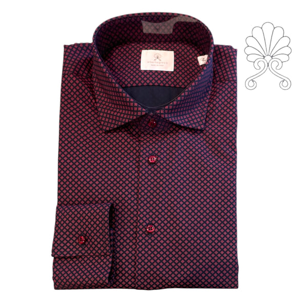 Camicia uomo fantasia cachemire minimal