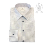 Camicia uomo stampa geometrica cerchi