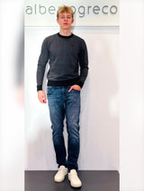 Maglia uomo melange operata