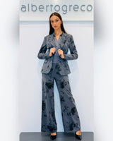 Pantaloni a palazzo fantasia floreale