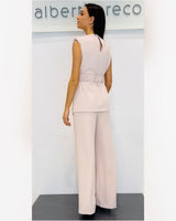 Top in cady strutturato con spallina