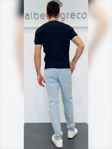 Pantaloni uomo in cotone operato