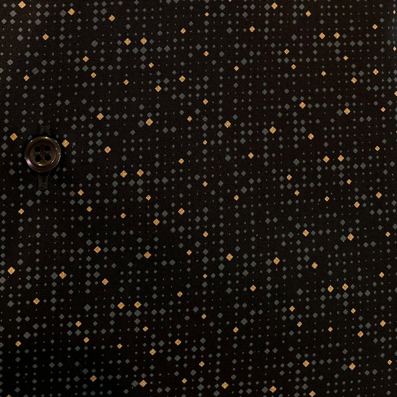 Camicia uomo stampa fantasia geometrica sfumata