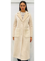 Cappotto in eco montone double face