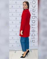 Cappotto tre bottoni in misto lana